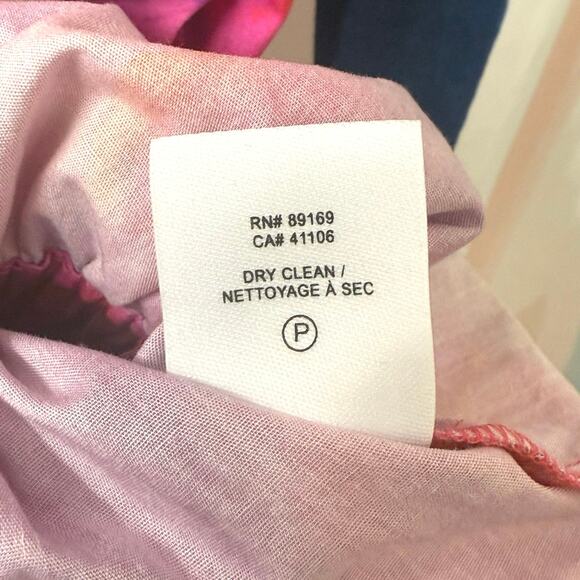 Derek Lam 10 Crosby Finn Ruffle Wrap Dress in Fuchsia Multi Size 10 - Picture 13 of 16